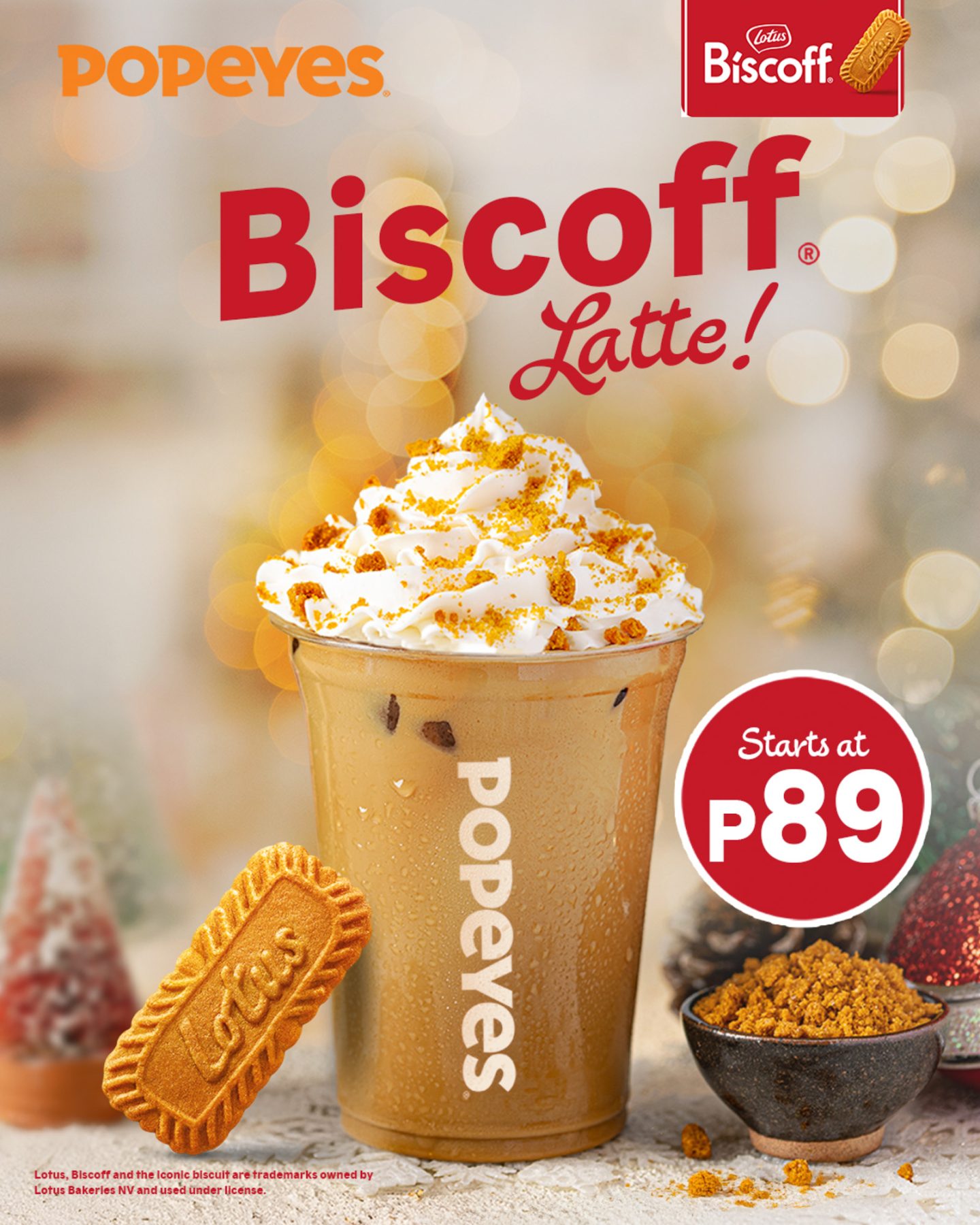 Popeye's Biscoff Latte