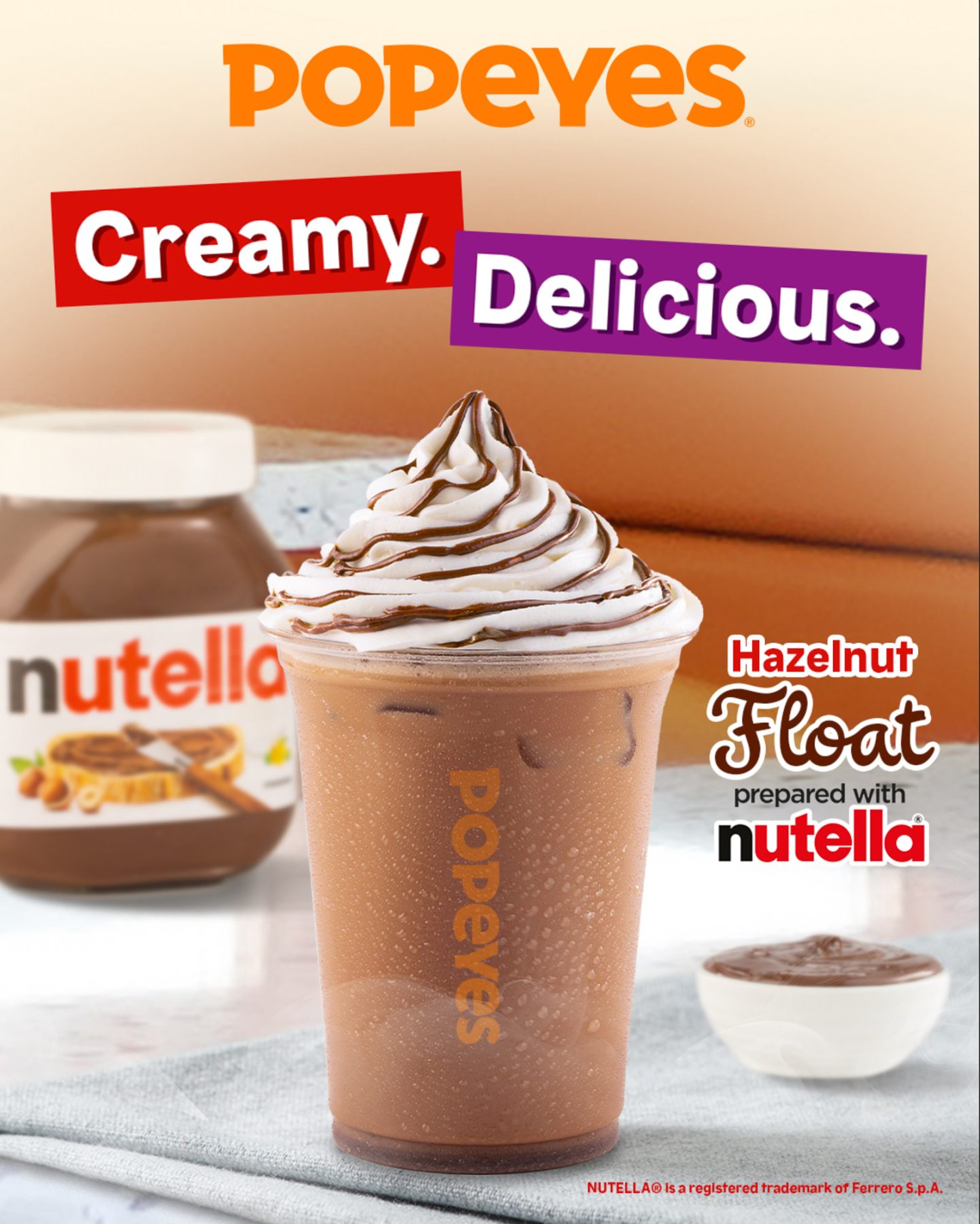 Popeye's Nutella Float